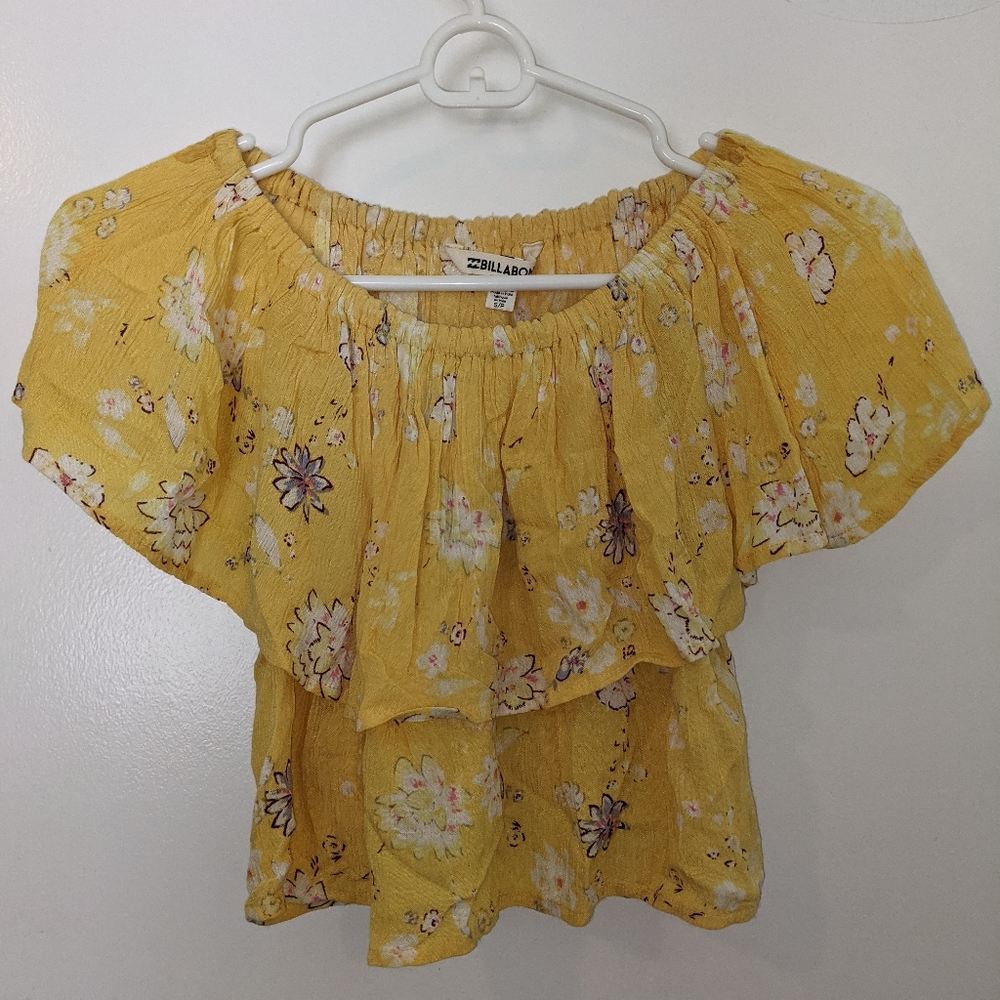 Floral off the shoulder top